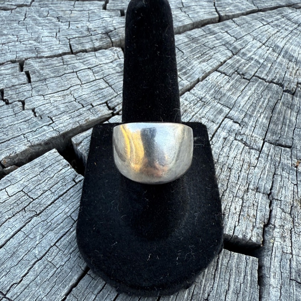 Sterling Silver Wide Dome Ring